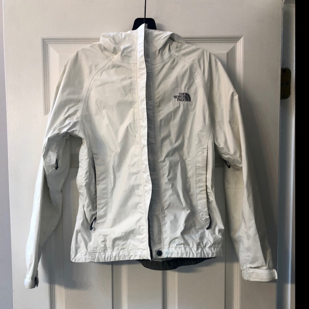 Women’s North Face Rain Coat | white | XS